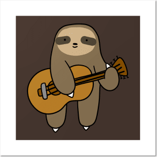 Guitar Sloth Posters and Art